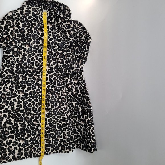 Women's Forever 21‎ Jacket Sz Small Leopard Animal Print Textured 3/4 Sleeve - Picture 7 of 11